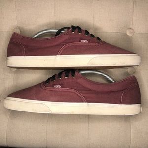 VANS Authentic Canvas Skate Shoes Maroon Size 12